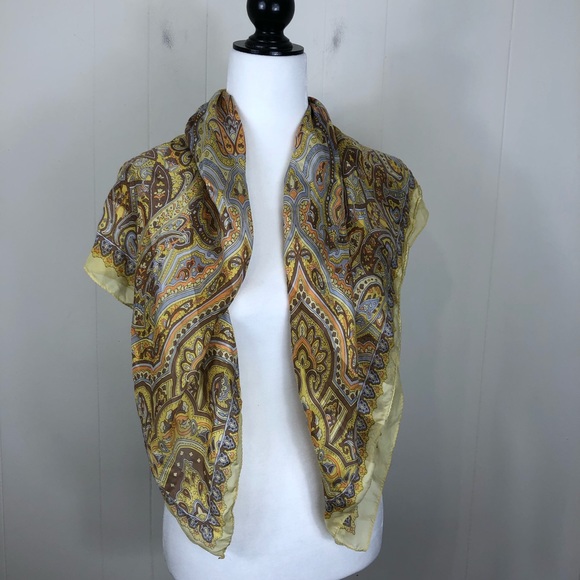 Accessories - Vintage Silk Paisley Scarf